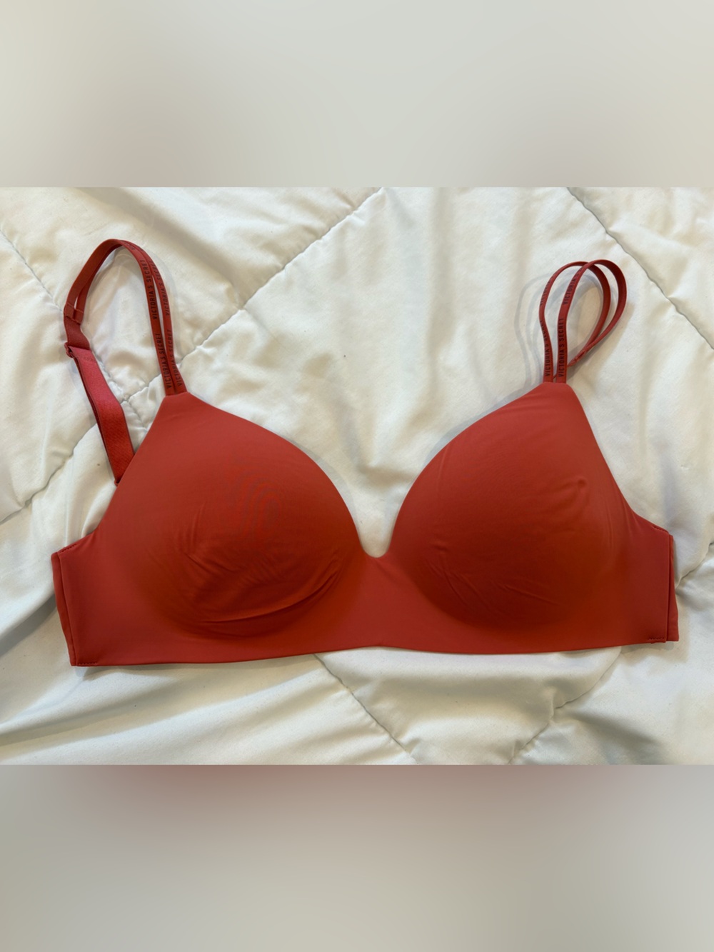 Victoria's Secret Red Seamless T-Shirt Bra
